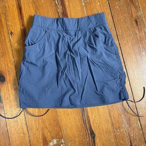 Columbia Women's Omni-Shield Blue Skort Size Small Skirt Shorts Ruched Gorpcore